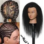 Mannequin Head with 100% Real Hair Manikin Cosmetology Doll Head Hairdresser ...