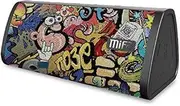 Bluetooth Speakers, MIFA A10 Portable Soundbox True Wireless Stereo for Party, 16 Hours Playtime, 10W Loud Sound Rich Bass, IP45 Waterproof, Built-in Mic for Handsfree Call, TF Card Slot, Graffiti