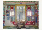 Postcard Karen Knorr, Photographer "Durga's Mount, Juna Mahal, Dungarpur" MINT