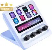 Elgato Stream Deck + White Audio Mixer Studio Controller LCD Keys Mac/PC