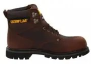 Caterpillar Second Shift ST STEEL TOE Work Boot Dark Brown Original Men 7.5 NEW