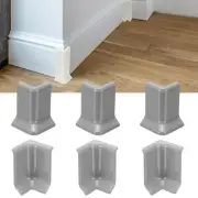 2.2 Inch 3 Inside + 3 Outside Self Adhesive Baseboard Corner Blocks(Gray)