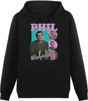 Phil Dunphy Homage Bootleg Rap Retro Mens Hoodies Unisex Pullover Hoody Black Sweatershirt High quality smooth lines M