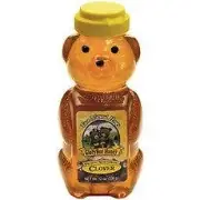 Glorybee Squeezable Organic Honey Bear Clover 12 Oz