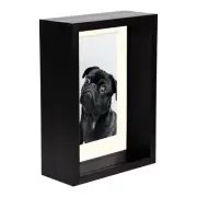 Black 5" x 7" 3D Deep Box Photo Frame Ivory 4" x 6" Mount Craft Shadow Picture
