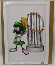 Marvin The Martian LA Dodgers 2024 World Series Print /100 Limited Edition