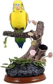 Abaodam Electric Talking Parrot Interactive Early Learning Educational Imitates Speech Records Sounds for Home Playtime No Batteries Required