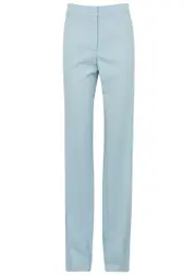 Stella Mccartney Straight-leg Wool Trousers - Blue - 40 (UK8 / S) 40 (UK8 / S)