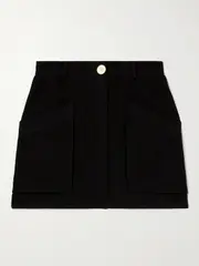 [Le Kasha] Le Kasha - Izbat Organic Linen Mini Skirt - Black - x small x small Black