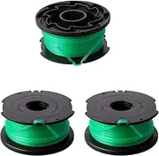 THTEN SF-080 String Trimmer Spool Line Compatible with Black and Decker SF-080-BKP 20ft 0.080" GH3000 LST540 GH3000R LST540B Weed Eater Auto Feed Single Line with 90583594 Cap Covers Parts