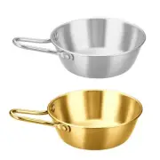 Stainless Camping Cookware Bowl Set Cookware Picnics Bowl for Hikings Barbecue