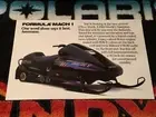 ‘93 SKI-DOO Formula Mach I Snowmobile Poster vintage sled (ONE WORD AWESOME.)