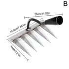 Weeding Hoe Rake Steel Harrow Grasping Raking Loosening To Farm GX A1U1 C3V7
