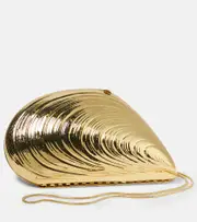 [Simkhai] Simkhai Bridget metal shell clutch One Size gold