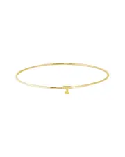 Jane Basch 14K Plated Initial Bangle (A-Z)