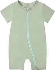 [Generic] Girl Infant Outfits Thin Baby Clothes Summer Go Out Clothing Summer Pajamas Newborn Clothes Plain Onsies0 3 Months (#A-F, 18-24 Months)