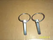 two count silver 7/16" 3 Point Hitch Lynch Pins tractor atv