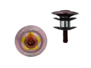 1 NEW BIKE BICYCLE HANDLE BAR HEADSET STEM STAR NUT 28.6mm ALUMINUM TOP CAP PINK