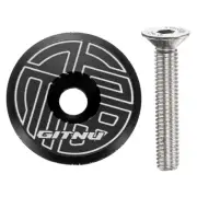 1 1/4" Bicycle Headset Top Cap Cover Cycling Headset Stem with M6 Bolt, Black