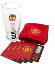 Gift Ideas - Official Manchester United FC Mini Bar Set - A Great Present For Football Fans