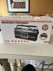 AM/FM/SW/SW2 Four Band Radio Cassette Recorder USB MP3 Player