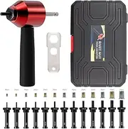 ZOSANY Rivet Nut Tool Adapter for Cordless Drill Electric Rivet Gun Kit with 5 Metric and 13 Mandrels and 290Pcs Assorted Rivet Nuts, Rugged Carrying Case
