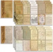 120 Pcs Vintage Papers for Scrapbooking, Junk Journal Paper Sheet Music