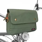 Tourbn TOURBON Waterproof Canvas Bicycle Pannier Bag Handlebar Bag Green