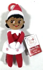NEW ELF ON THE SHELF A CHRISTMAS TRADITION PLUSHEE MINI PAL GIRL BROWN EYES