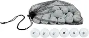 [Clean Green Golf Balls] 12-48 Recycled Used for Bridgestone Tour Golf Ball Mix - Good Condition Graded Balls - Includes GolfBalls and Mesh Carrying Bag