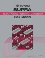 1993 Toyota Supra Wiring Diagrams Schematics Layout Factory OEM