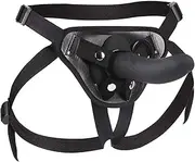 FDYVSQ Adjustable Harness Strap on Silicone Dildos Vibrators, 10 Frequency Modes Strap-on Dildo Lesbian Remote Dildo Vibrator Penis Panties SM Erotic Bondage Sex Toy for Women(Color:Black Schwarz)