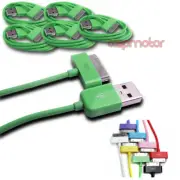 5X 6FT USB SYNC DATA POWER CHARGER CABLE APPLE NEW IPAD IPHONE IPOD TOUCH GREEN
