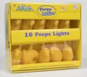 Just Born Peeps Novelty String Lights Indoor/Outdoor 10 Yellow Peeps New