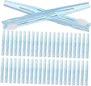 Gogogmee 40Pcs Interdental Brush for Flexible Push Pull Cleaning Tools with Ergonomic Handle for Oral Care and Food Particle Removal