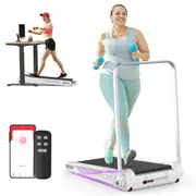 Advwin Electric Incline Treadmill Compact Walking Pad Home Office Folding Running Walking Exercise Fitness Machine