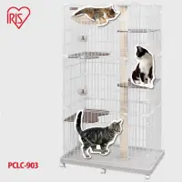 在飛比找momo購物網優惠-【IRIS】跳台抓柱三層貓籠(PCLC-903)