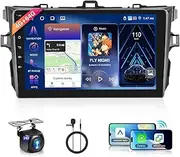 4+64G for Toyota Corolla 2009-2013 Wireless CarPlay Car Stereo, 9" Android Auto IPS 1280 * 720 Touchscreen,Android13 Car Radio,HiFi,32EQ DSP,Bluetooth5.0,FM,WiFi,GPS,AHD Backup Camera&Mic