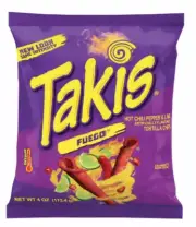 Takis Fuego edible Image, Edible wafer paper cake image 3.43"x4"