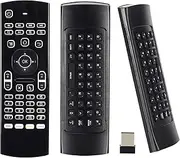 Air Mouse 2.4GB Mini Wireless Keyboard Backlight Remote Multifunctional W Infrared Learning Air Control for Android Smart TV Box, 3-Gyro and 3-Gsensor, G Box HTPC Mini PC,PS3/4 Xbox 360 with USB
