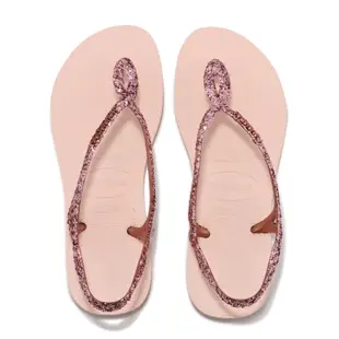 Havaianas 涼拖鞋 Luna Premium II 女鞋 粉紅色 玫瑰金 夾腳拖 亮粉 哈瓦士 41470095977W