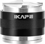 [IKAPE] Coffee Products, 58mm Coffee Distributor & Hand Tamper, Adjustable Depth Espresso Distributor Fits All 58mm Espresso Portafilter, Compatible with Rancilio, Gaggia Portafilter (Black)