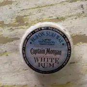 VINTAGE CAPTAIN MORGAN SURFBOARD WAX WHITE RUM