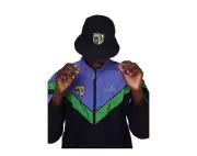Sergio Tacchini x Nast Novara Black/Pur Reversible Bucket Hat STF21X50316-160