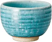 Blue Powdered Loose Bowl, 3.9 x 2.9 inches (10 x 7.3 cm), 11.8 fl oz (320 cc) | Ippuku Bowl |