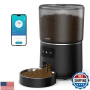UPOTGP Automatic Cat Feeder, Cat Food Dispenser 4L, 2.4G WiFi Cat Feeder Auto