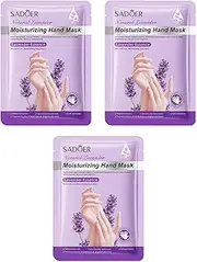 "Abbraccia" 3 Pieces Hand Peel Mask, Hand Care Gift, Hand SPA Refreshing for Women Men for Dry Hand Soft Exfoliating, Lavender