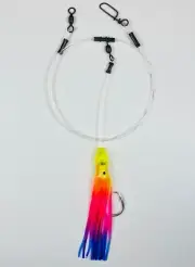 Rock Cod Rig - Single Squid - Choose Color Lingcod, Rock Fish, Red Snapper