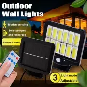 LED Solar Sensor Street Light IP65 Waterproof Remote Outdoor Wall Light
