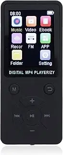 MP3 Player with Bluetooth, 1.8" Screen Portable Music Player, FM Radio, Recording, EBook, Support 64GB Expandable, HiFi Lossless Sound (Black)